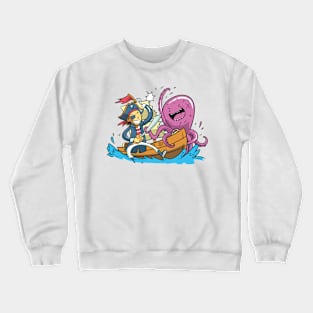 Octopus Pirate Battle Crewneck Sweatshirt